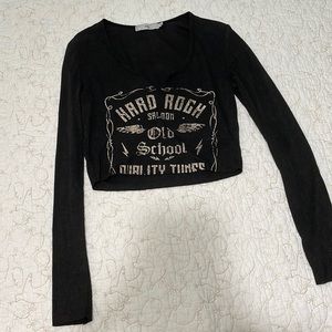 Adika size medium black crop top, never worn!!